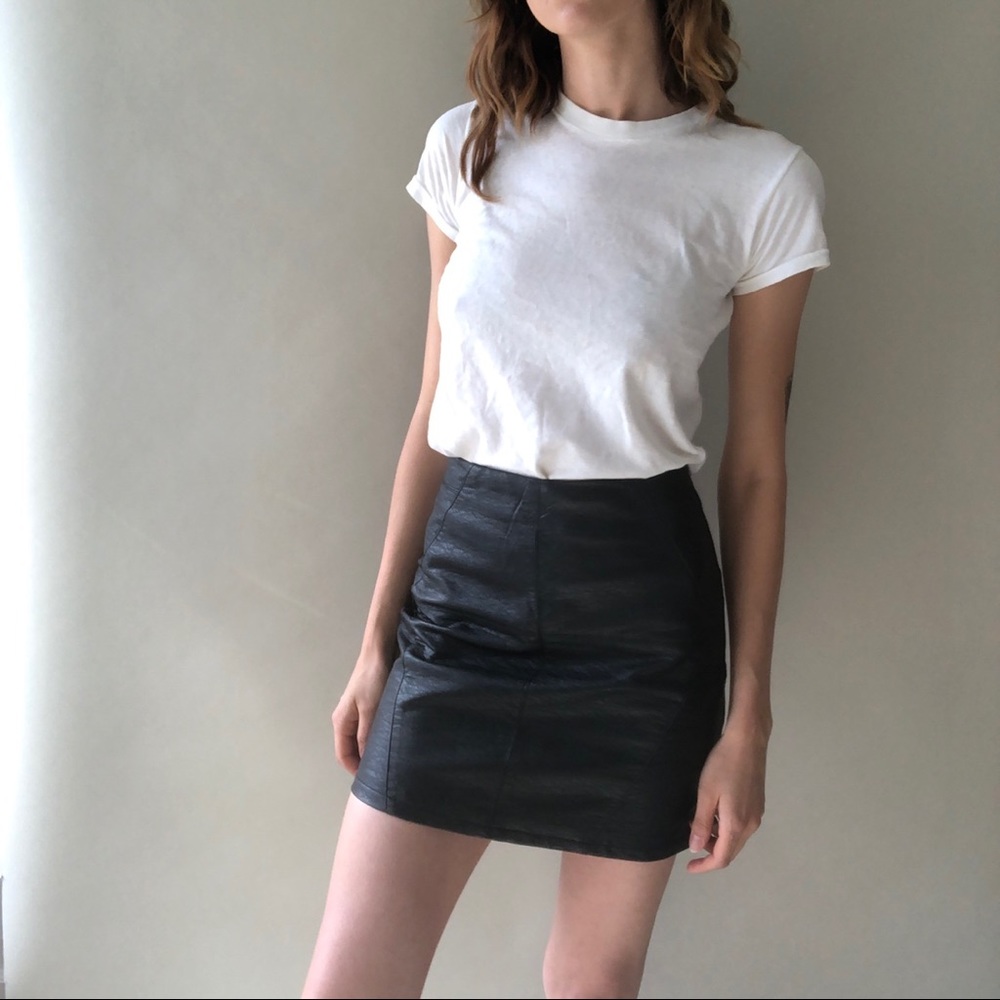 HM faux leather skirt size 4